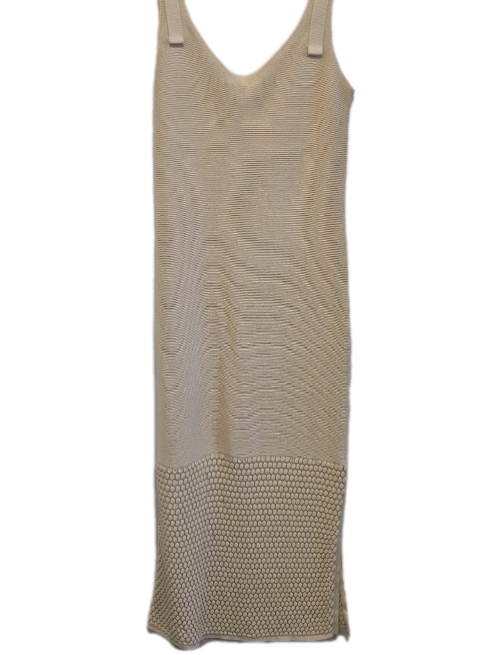 RAG & BONE Georgia Dress Beige Knit Maxi Dress Sleeveless Slits NWT $398 Sz S - Picture 9 of 16